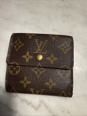 Louis Vuitton Monogram Canvas Brown and Gold Compact Card Holder